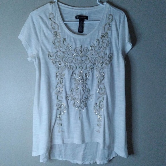 🎈4 FOR $20 𝅺INC International Concept Embellished Top - Picture 1 of 7